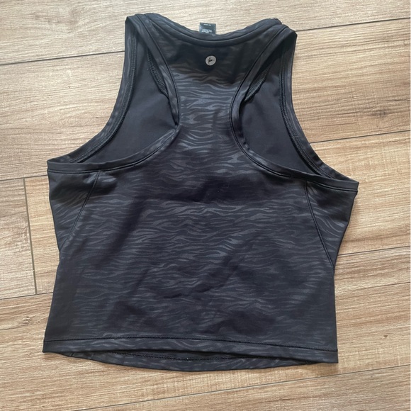 Cropped High Neck Racerback Tank - Picture 2 of 2